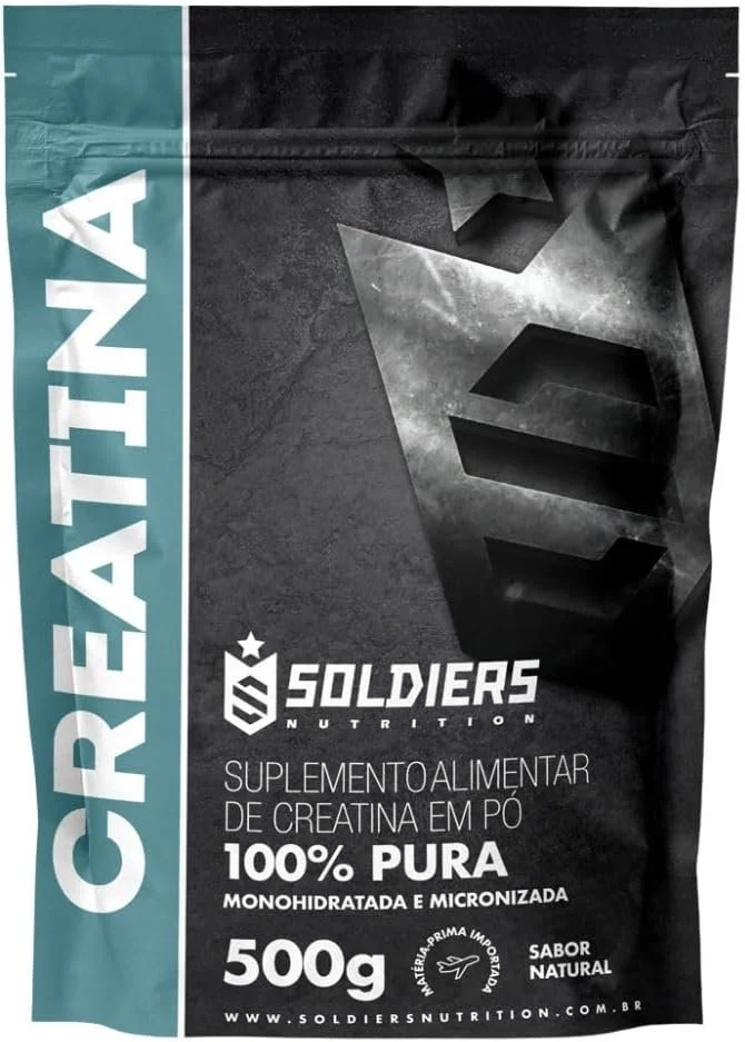 Creatina Monohidratada 500g – 100% Pura Importada – Soldiers Nutrition