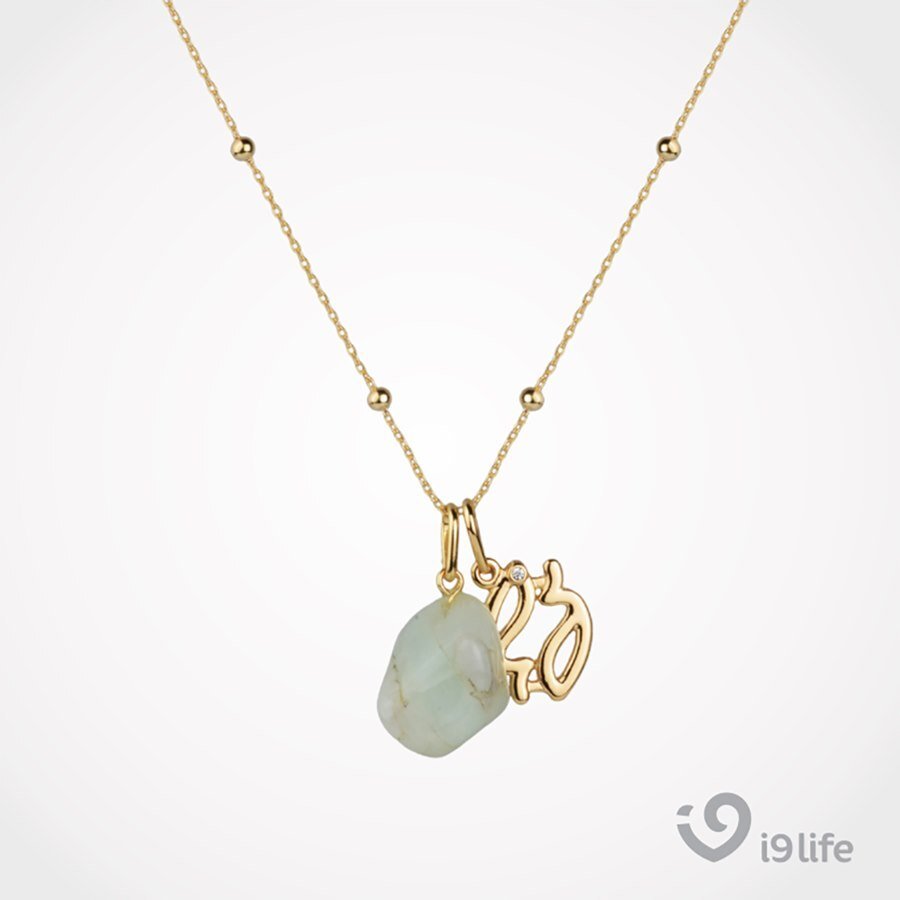Colar De Pedra E Pingente Signo Peixes I9life