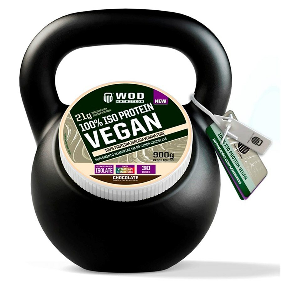 100% Protein Iso Vegan Wod Nutrition Chocolate 900g