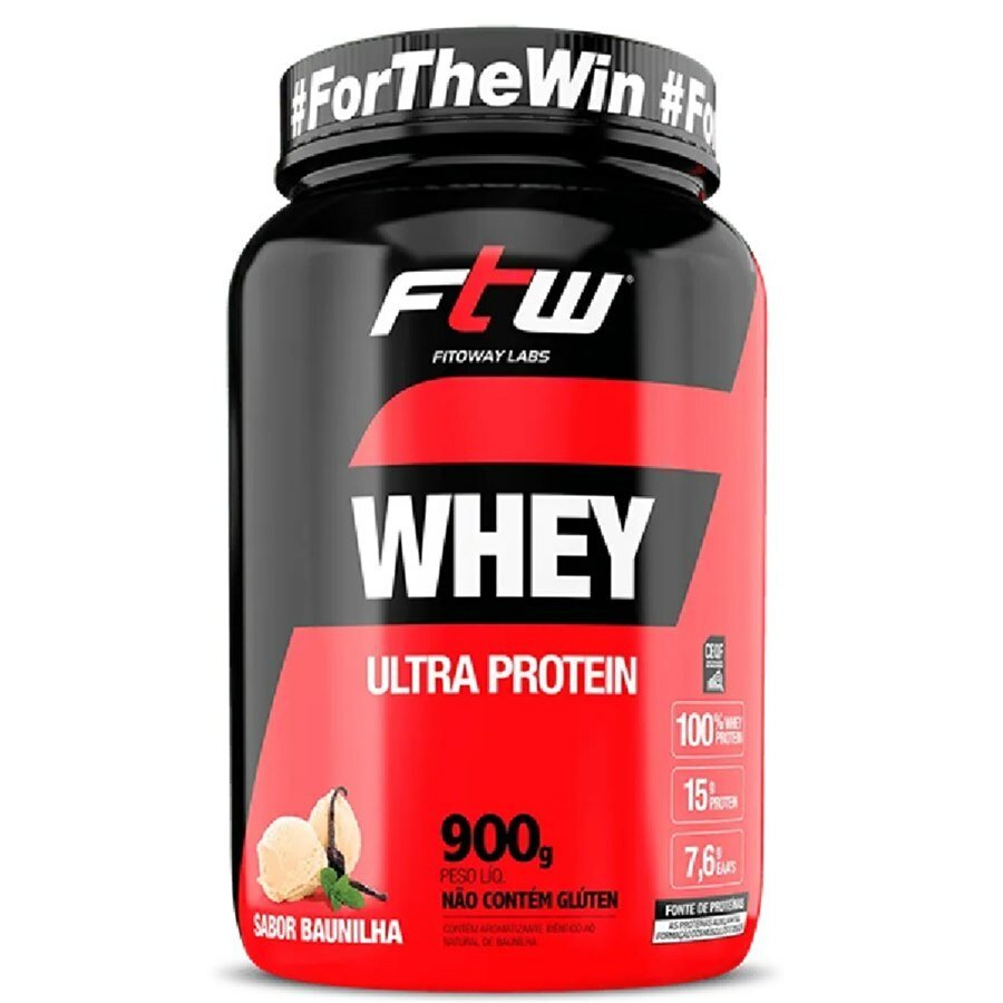 Whey Ultra Protein Sabor Baunilha Fitoway Pote 900g