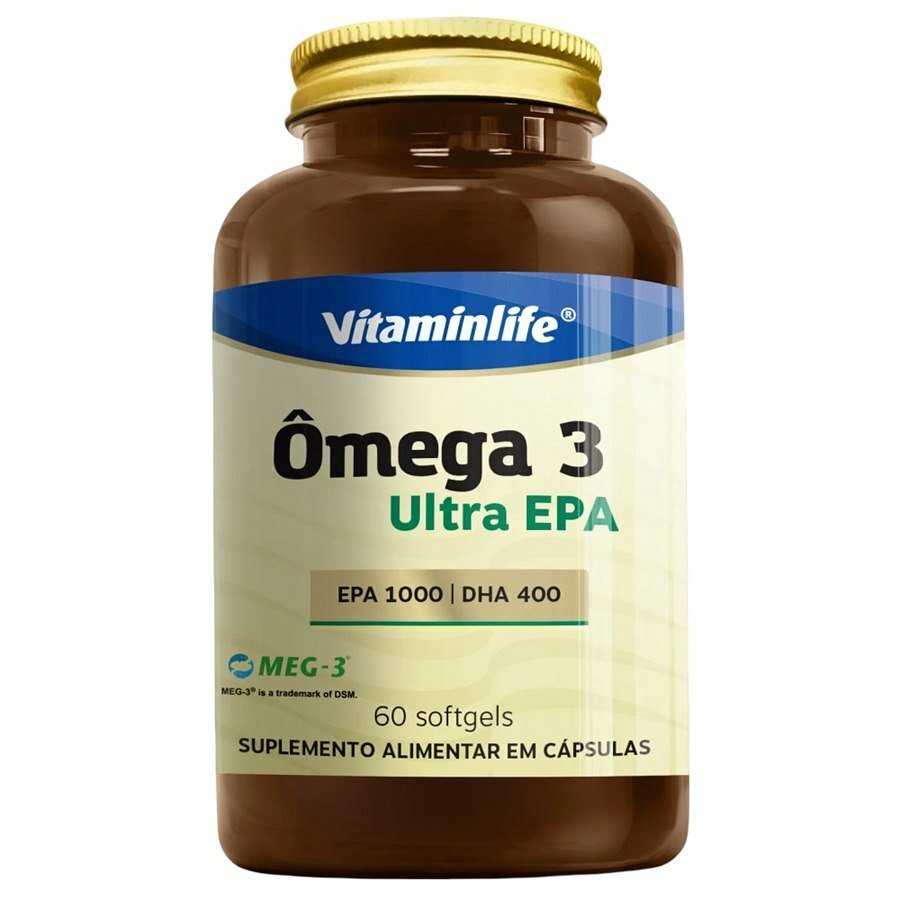 Ômega 3 Ultra Epa Vitaminlife 60 Cápsulas