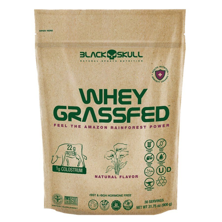 large-638961246921337891-831477.jpg Whey Protein Black Skull Grassfed Sabor Natural Refil 900g - Imagem 1