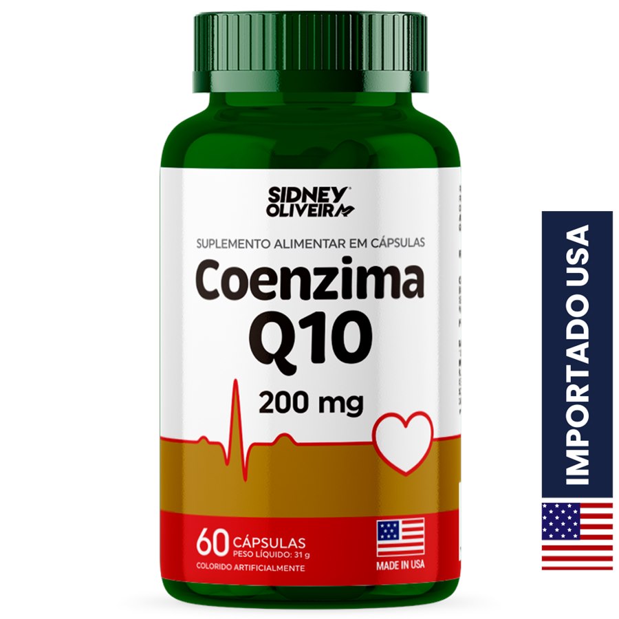Coenzima Q10 200Mg 60 Cápsulas Made In Usa