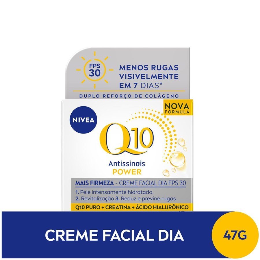 large-639052296444115378-56655_3.jpg Creme Facial Antissinais Power Dia Nivea Fps 30 Creatina + Q10 47g - Imagem 1