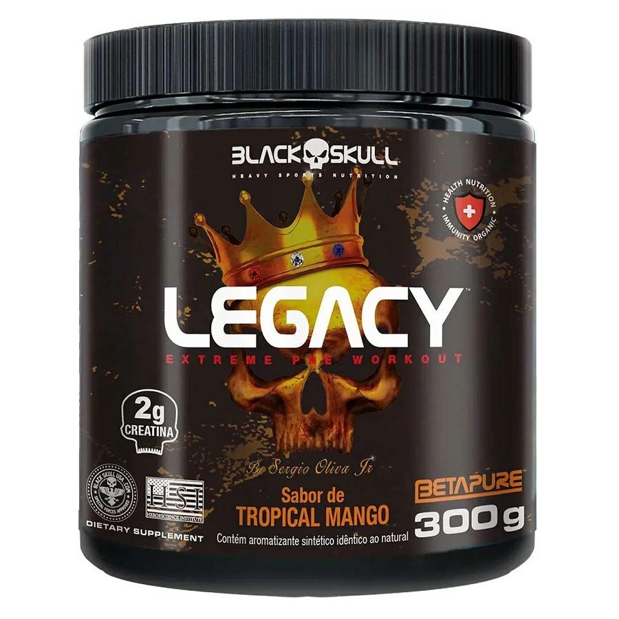 Pré-Treino Black Skull Legacy Tropical Mango 300g