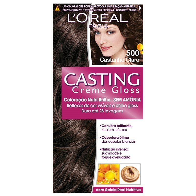 Tinta De Cabelo Casting Creme Gloss L’oréal Paris - 500 Castanho Claro