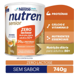 Nutren Senior 50+ Sem Sabor Zero Lactose 740g