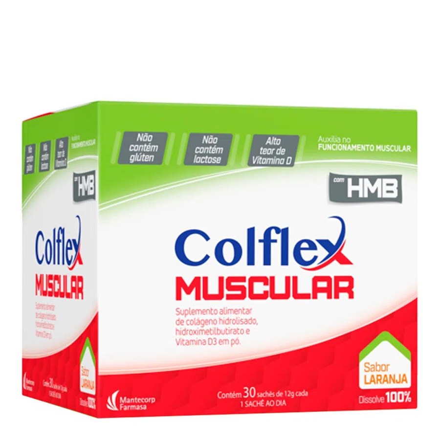 large-638188363337261564-823532 Colflex Muscular Colágeno Hidrolisado 30 Sachês - Imagem 1