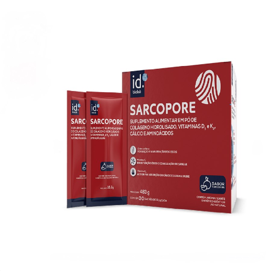 large-638277929577284031-823526 Colágeno Hidrolisado Sarcopore Sabor Tangerina 16,1g 30 Sachês - Imagem 1