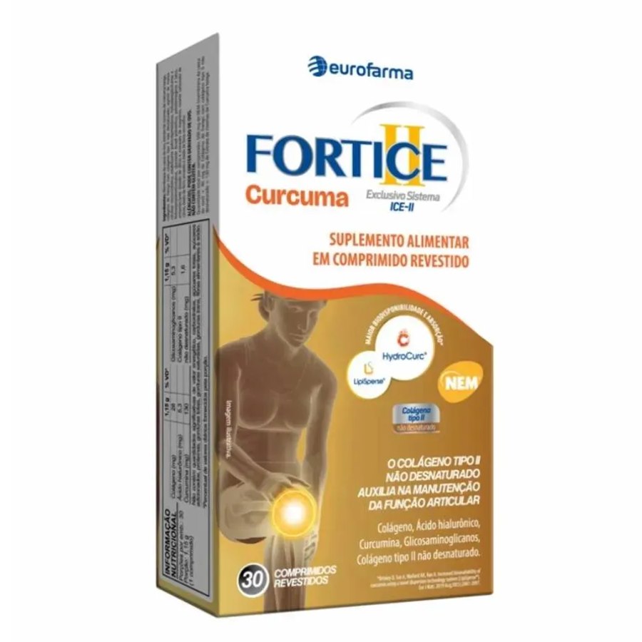large-638815568016154643-826245_3 Suplemento Fortice Curcuma Colágeno Tipo Il 30 Comprimidos - Imagem 1